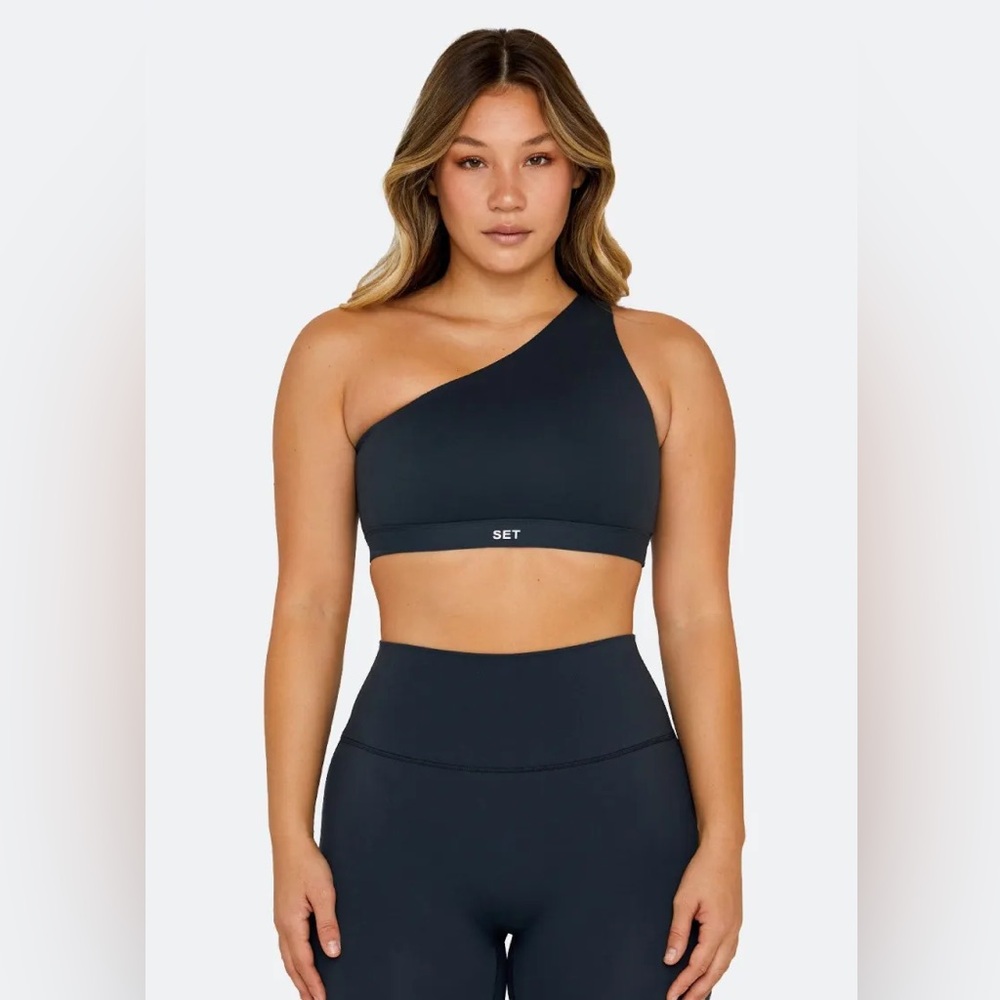 SET ACTIVE sportbody one shoulder bra in oxford